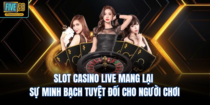 Slot Casino Live mang lại sự minh bạch tuyệt đối cho người chơi